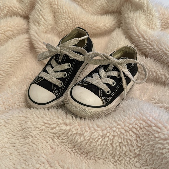 Converse Shoes Infant Converse Black And White Lace Up Tennis Shoe